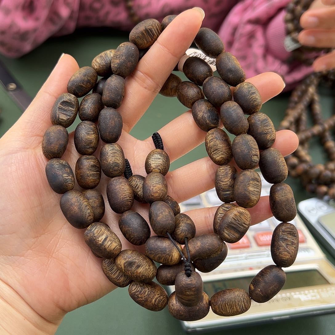 沉香手串白棋留疤47克1.1多样性发一条