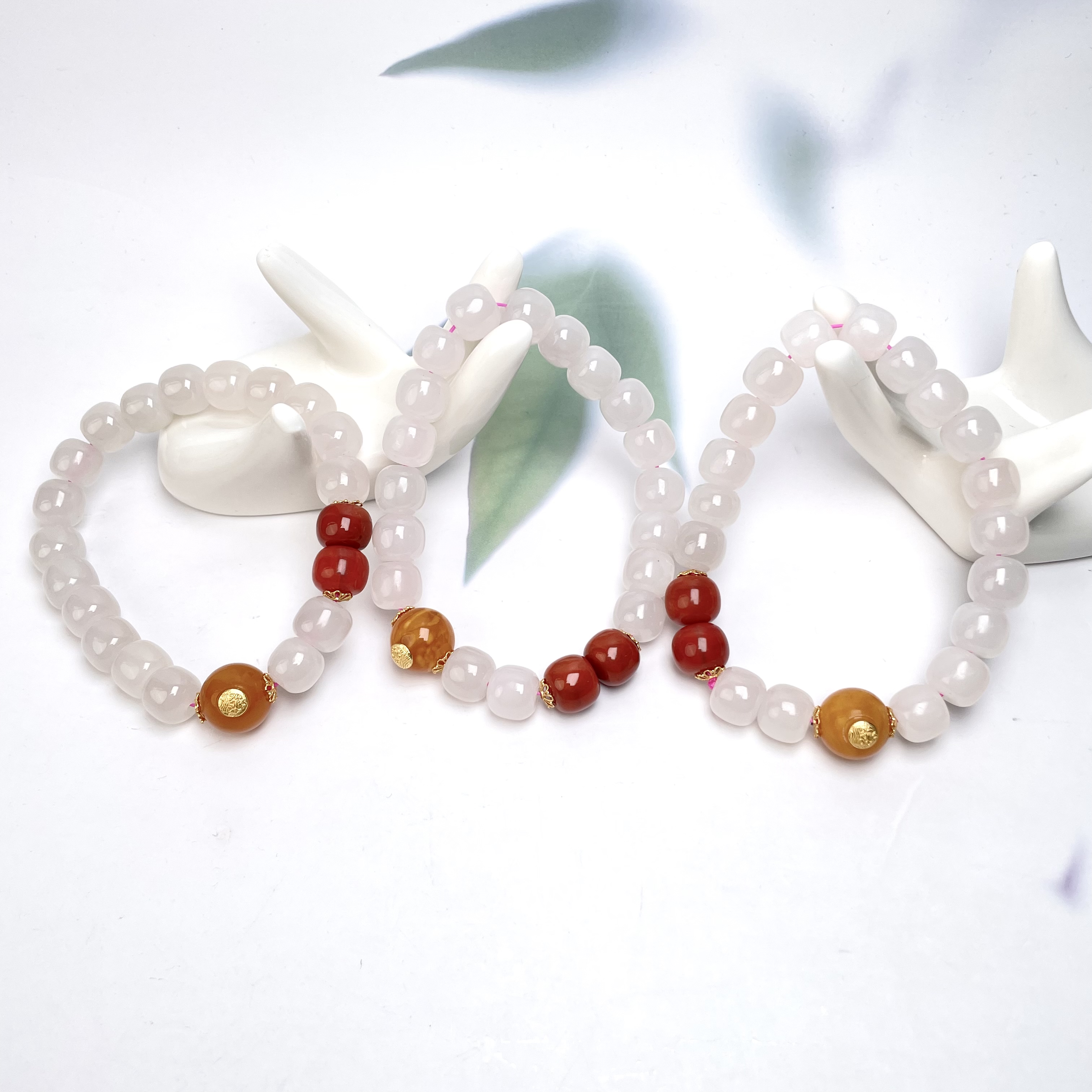 石惑珠宝+和田玉单圈手串10mm.多样性发一