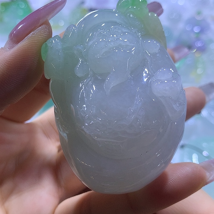 翡翠未镶嵌颈饰天然翡翠A货吊坠