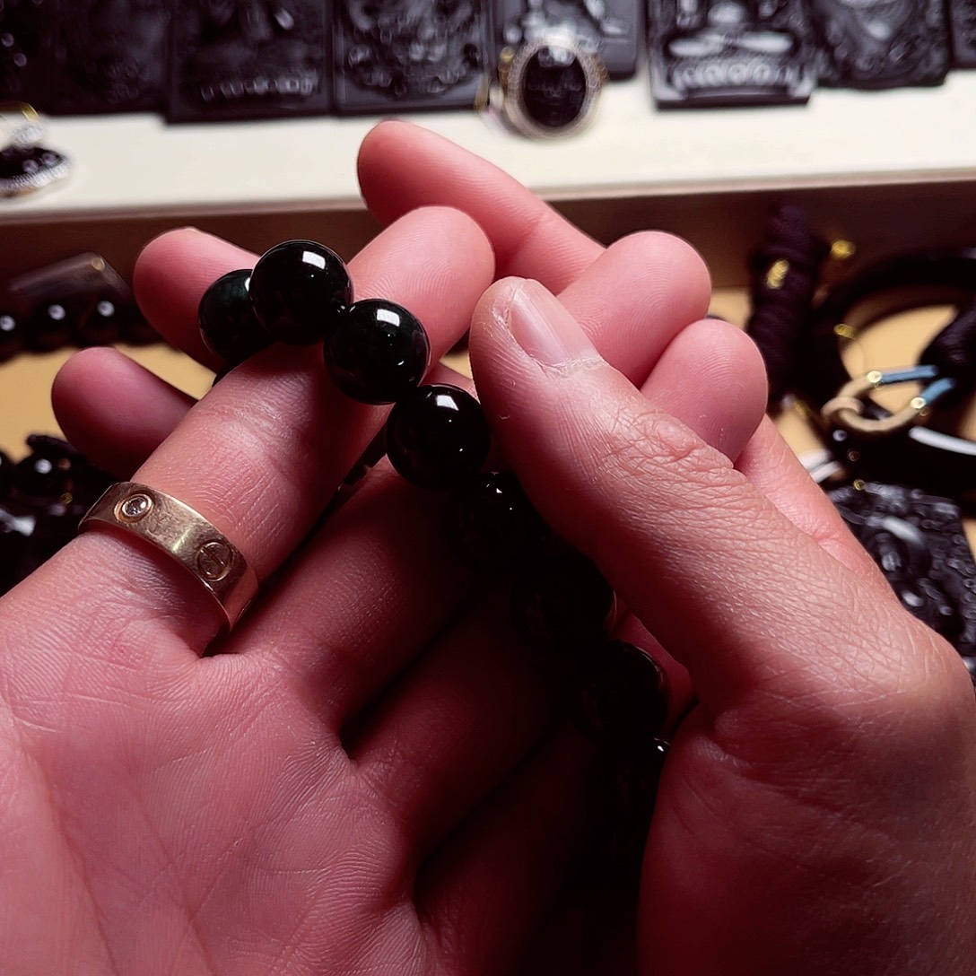 翡翠未镶嵌颈饰天然缅科a货 手串卡12+