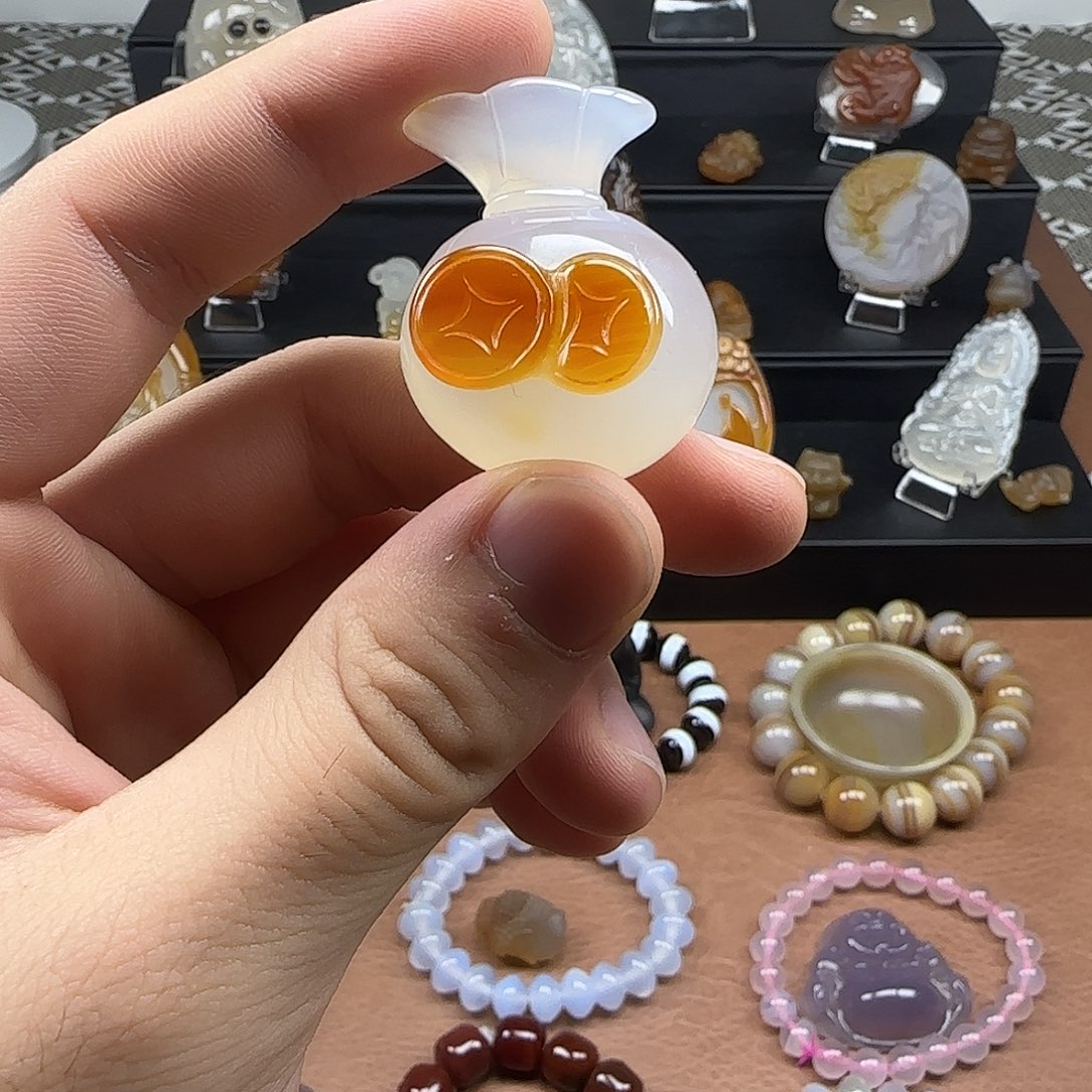 玛瑙/玉髓未镶嵌颈饰