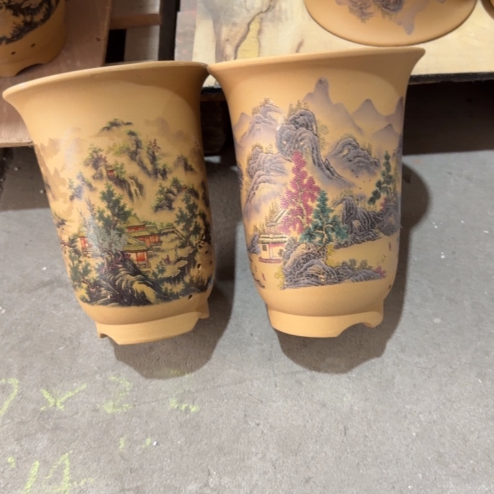 紫砂花盆 高度22口径17
