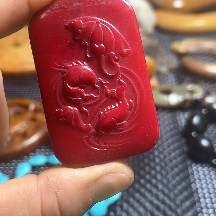 白玉菩提把件摆件