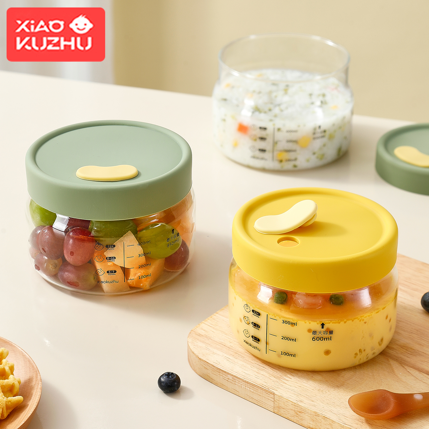 蒸鸡蛋羹专用碗玻璃带盖耐高温炖盅宝宝婴儿辅食蒸蛋神器食品级