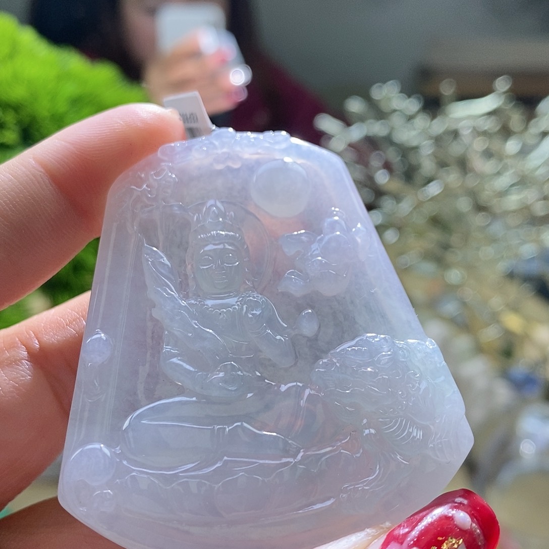 【闪购商品】翡翠颈饰未镶嵌文殊