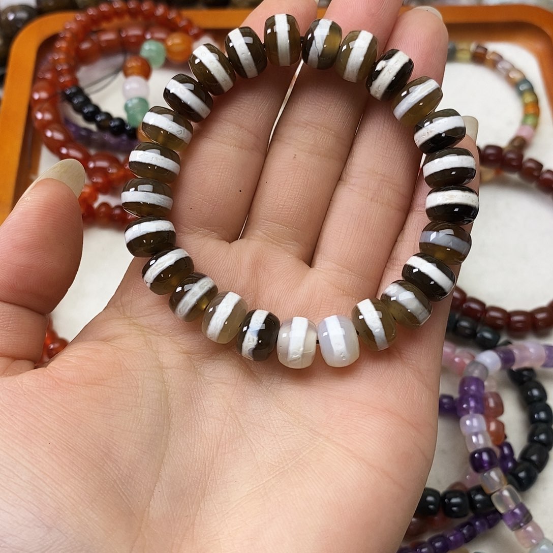 玛瑙/玉髓未镶嵌珠宝半成品一线一个素圈