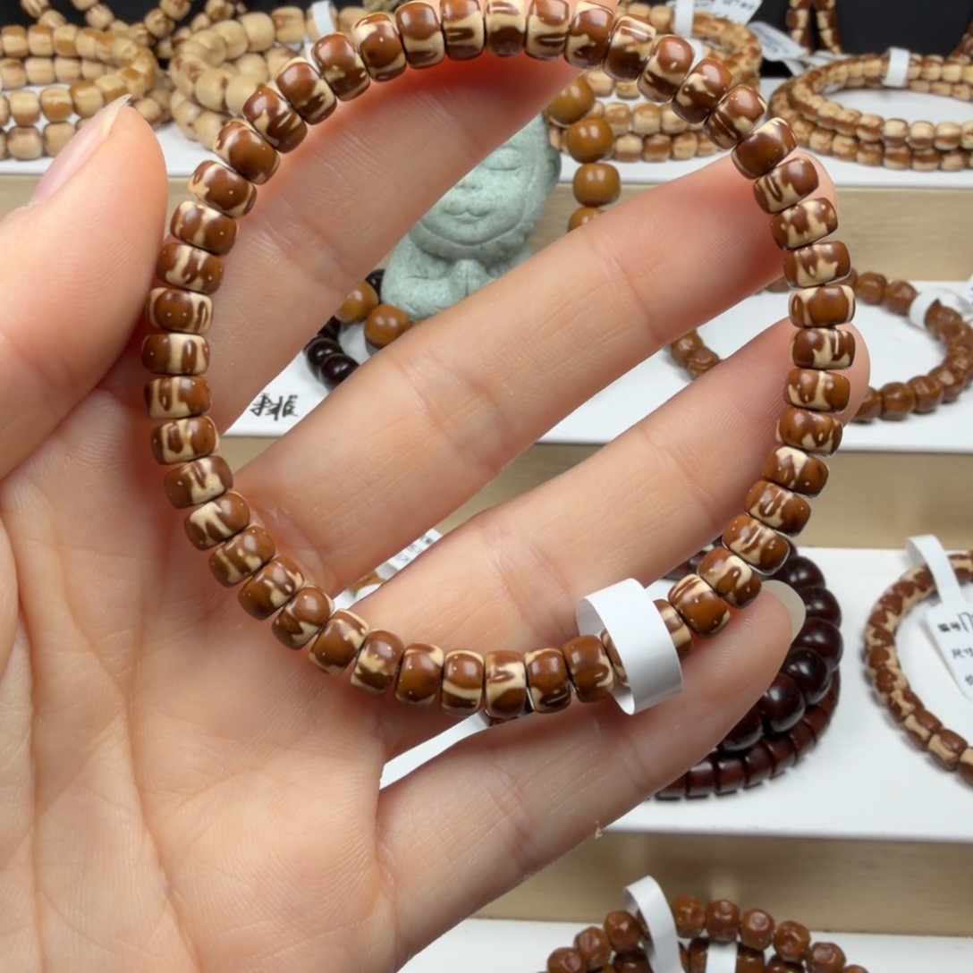 紫金鼠手串247纯肉花鼠6.6×4.2mmD