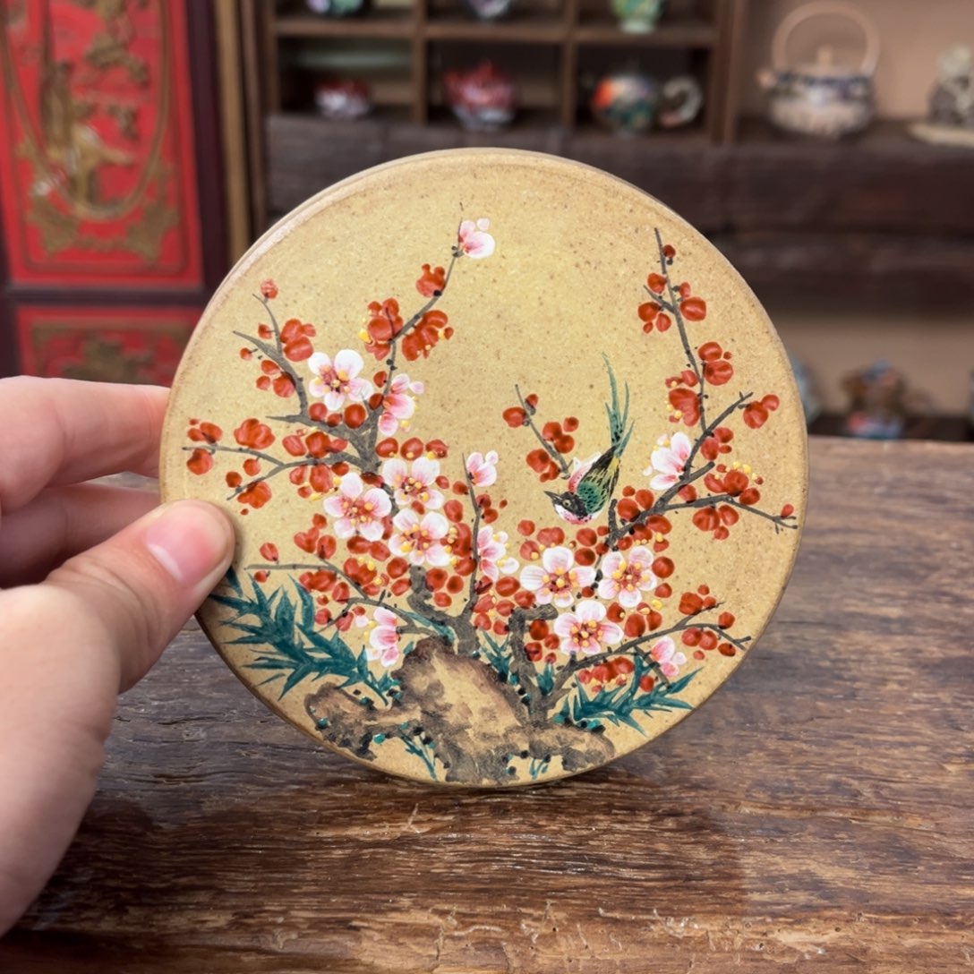 柴烧手工手绘陶瓷