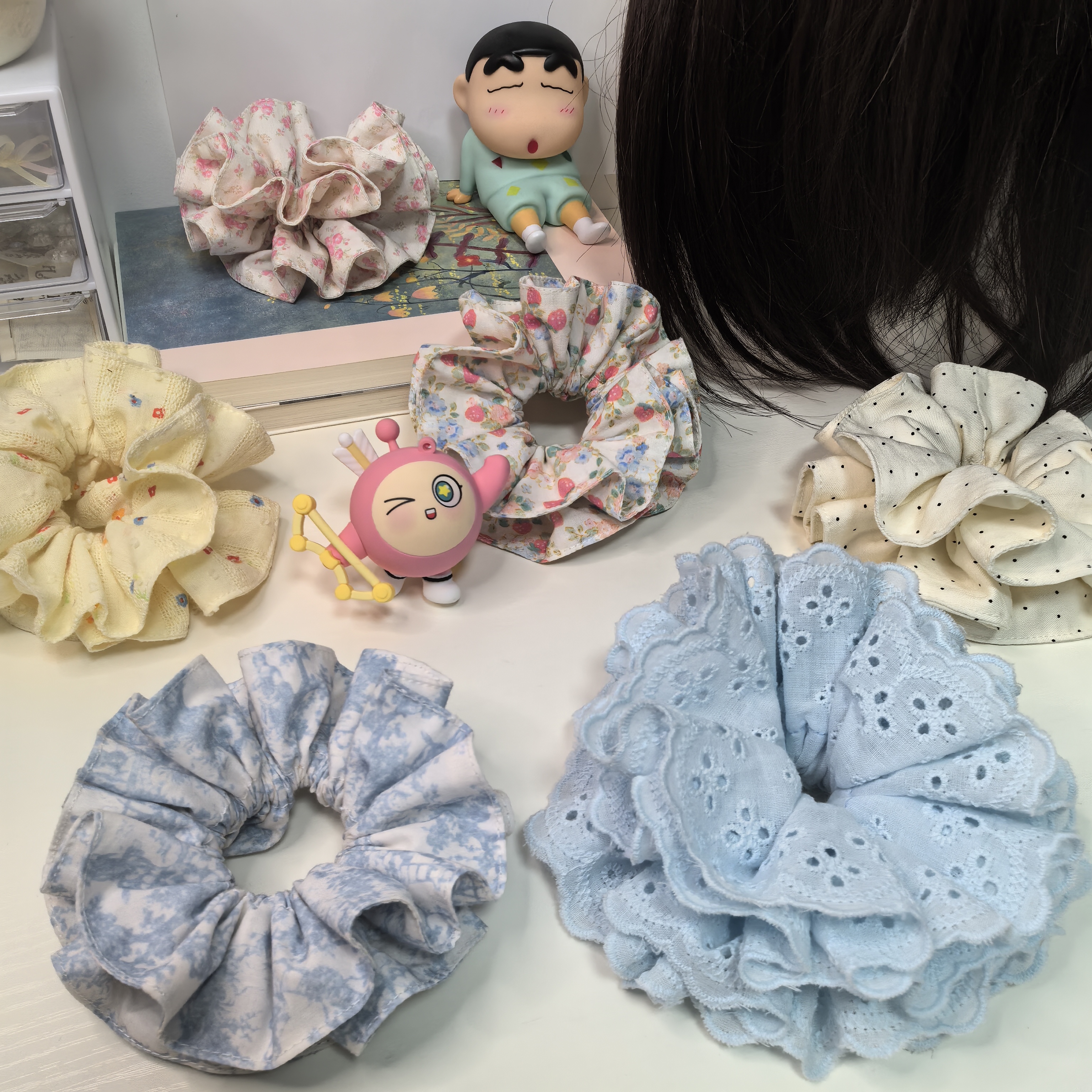 【满20包邮，直播间补价】手作发圈头饰日常简约韩版