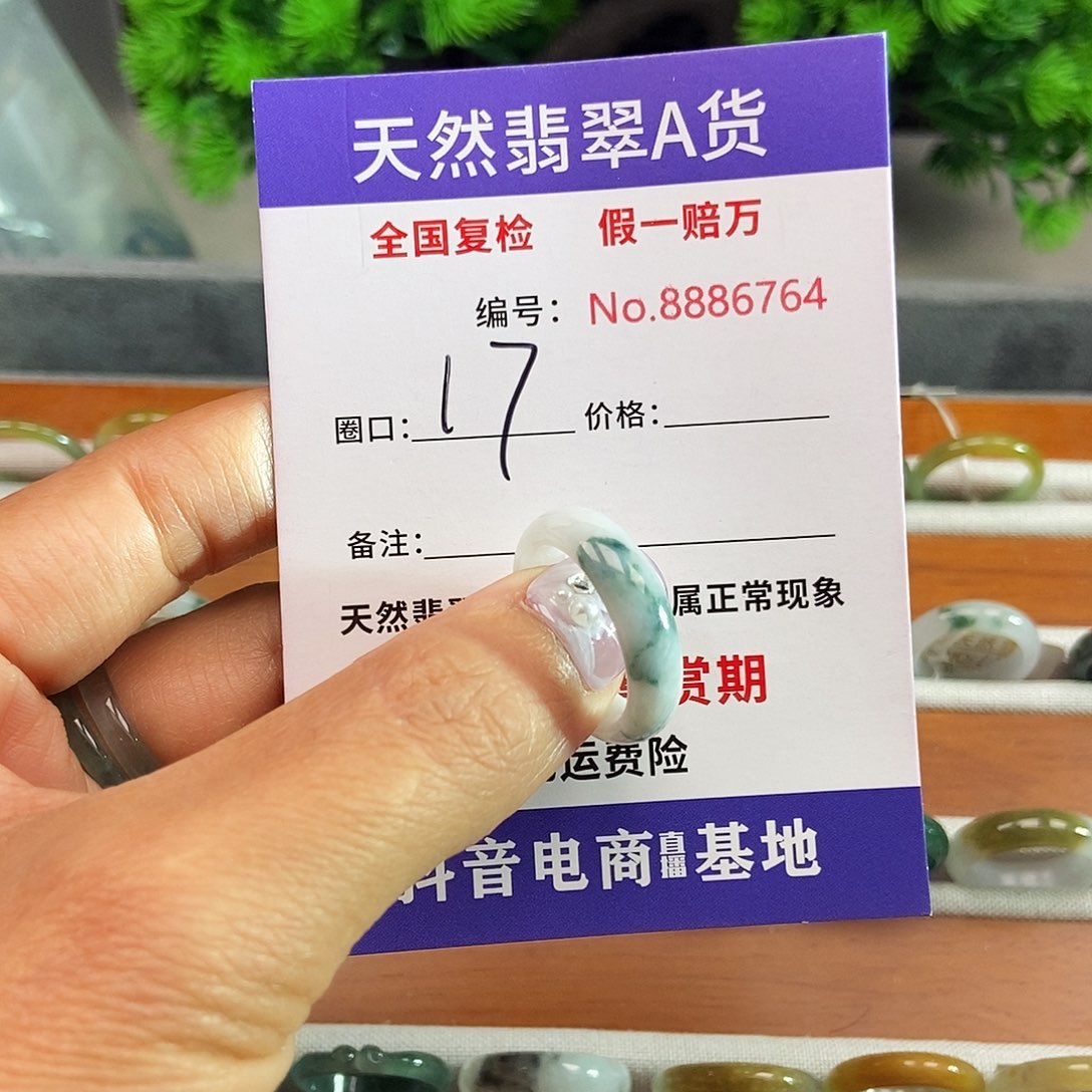 翡翠戒指未镶嵌6764.......