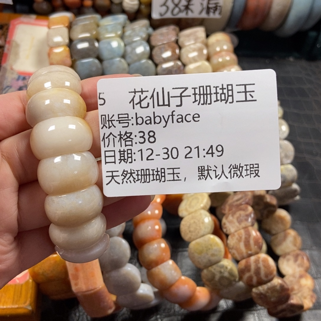 b***e硅化珊瑚（珊瑚玉）未镶嵌珠宝半成品5