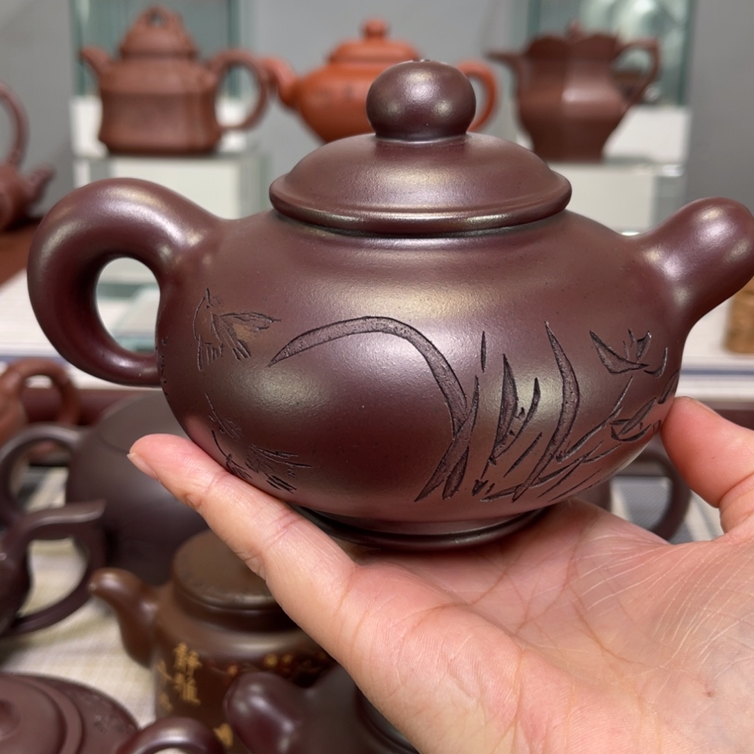 强***菜茶壶紫砂高货放漏