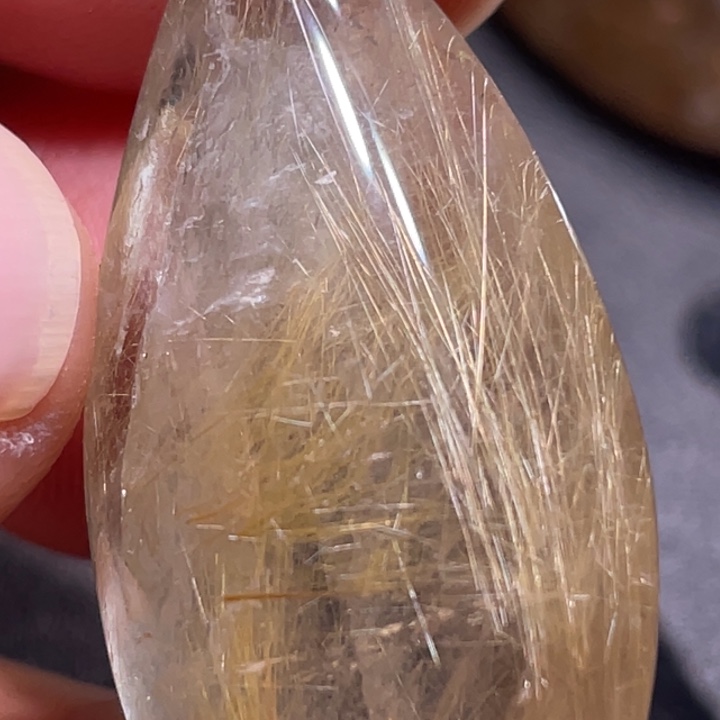 坚***强未镶嵌颈饰发晶钛晶