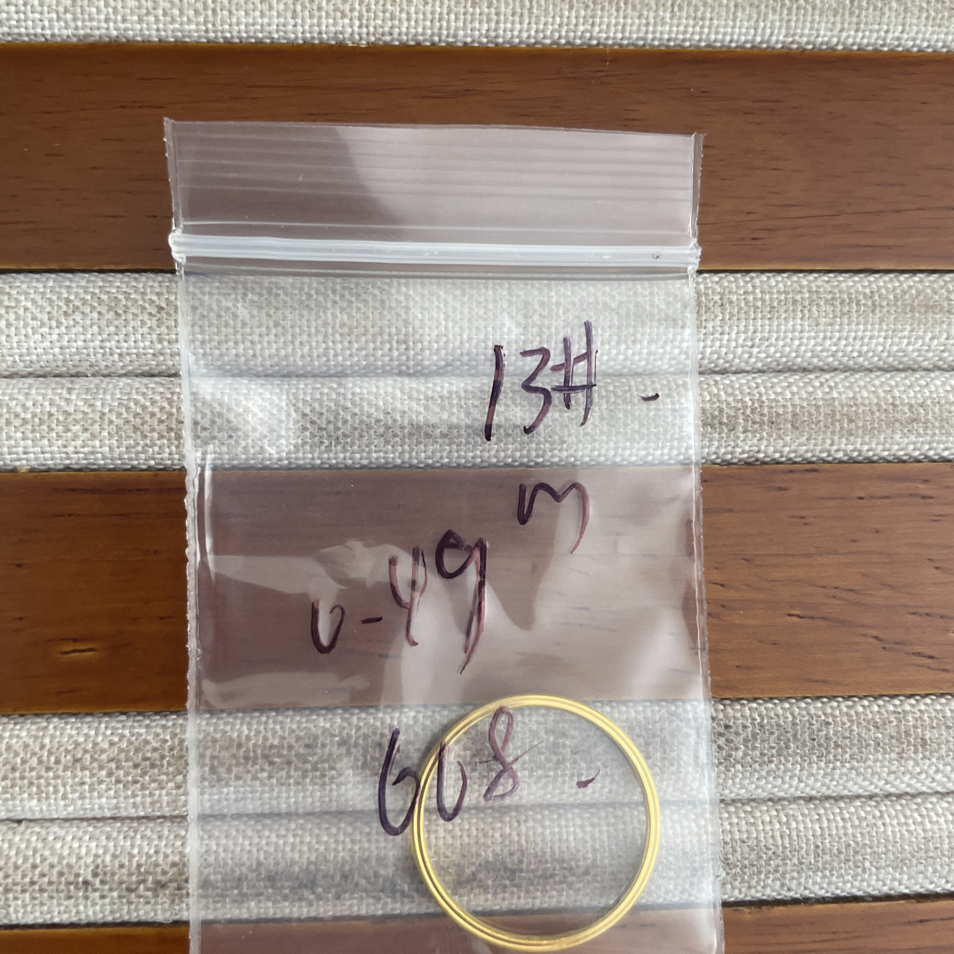 克重0.49 13号 猫眼戒指 足金999