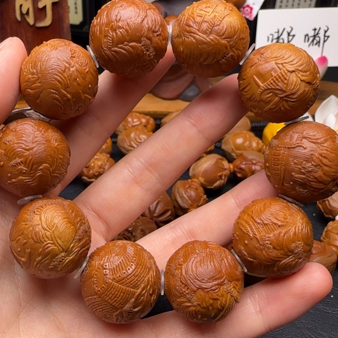 橄榄核手串/手链大好河山