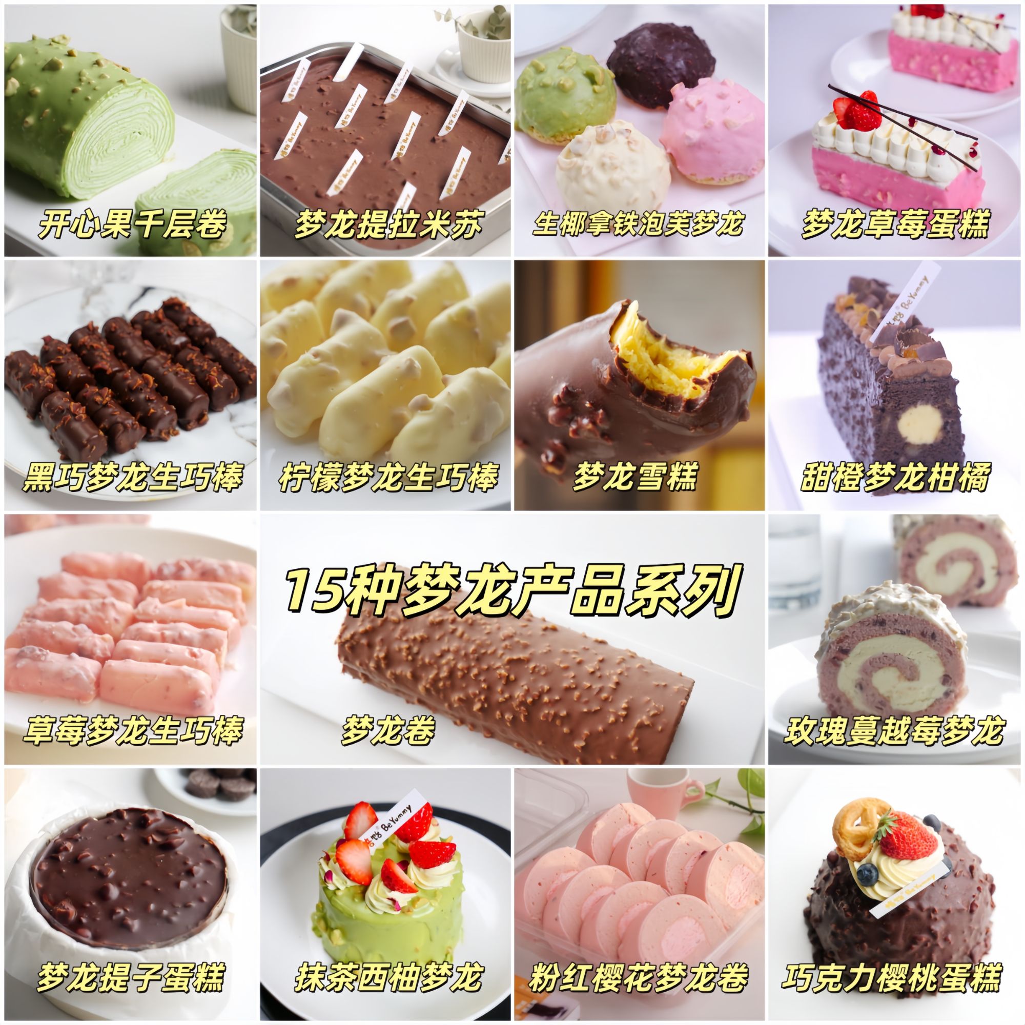 苹果拍 梦龙15种产品巧克力脆壳脆皮系列大课 蛋糕系列烘焙培训课