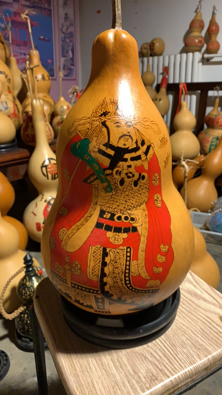 十年老葫芦手工财神葫芦