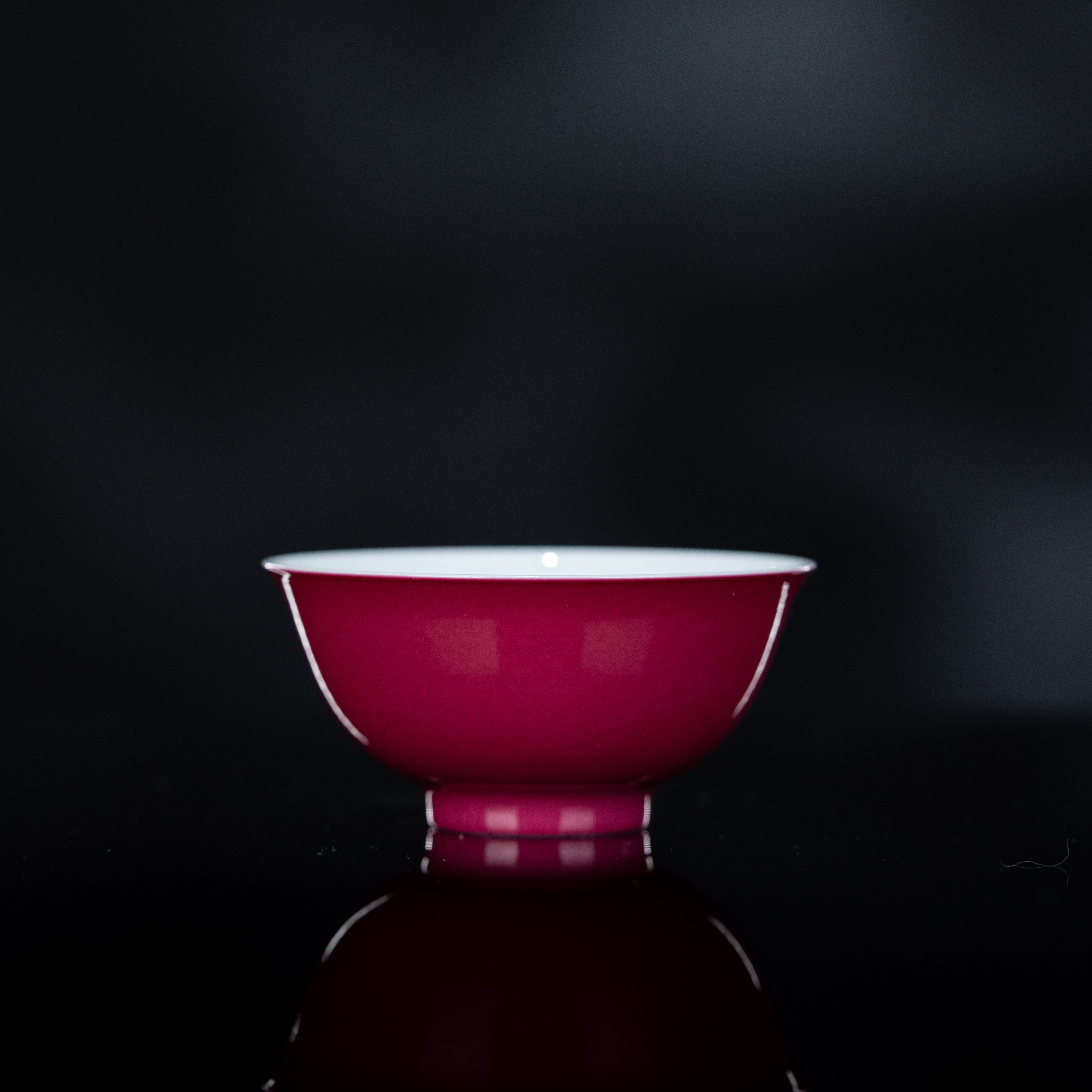 珍藏胭脂红一桃小碗杯77cc家用茶周边