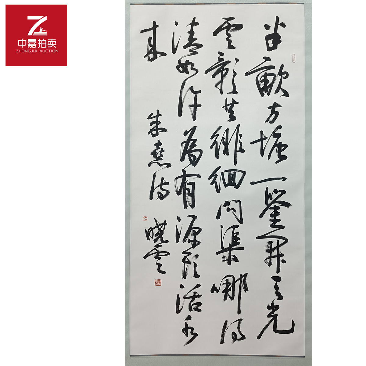 孙晓云书法立轴半亩64x130