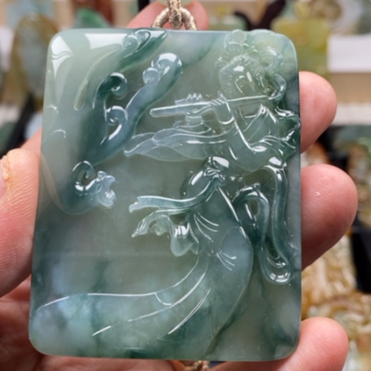 【闪购商品】翡翠颈饰未镶嵌缅甸翡翠A货吊坠