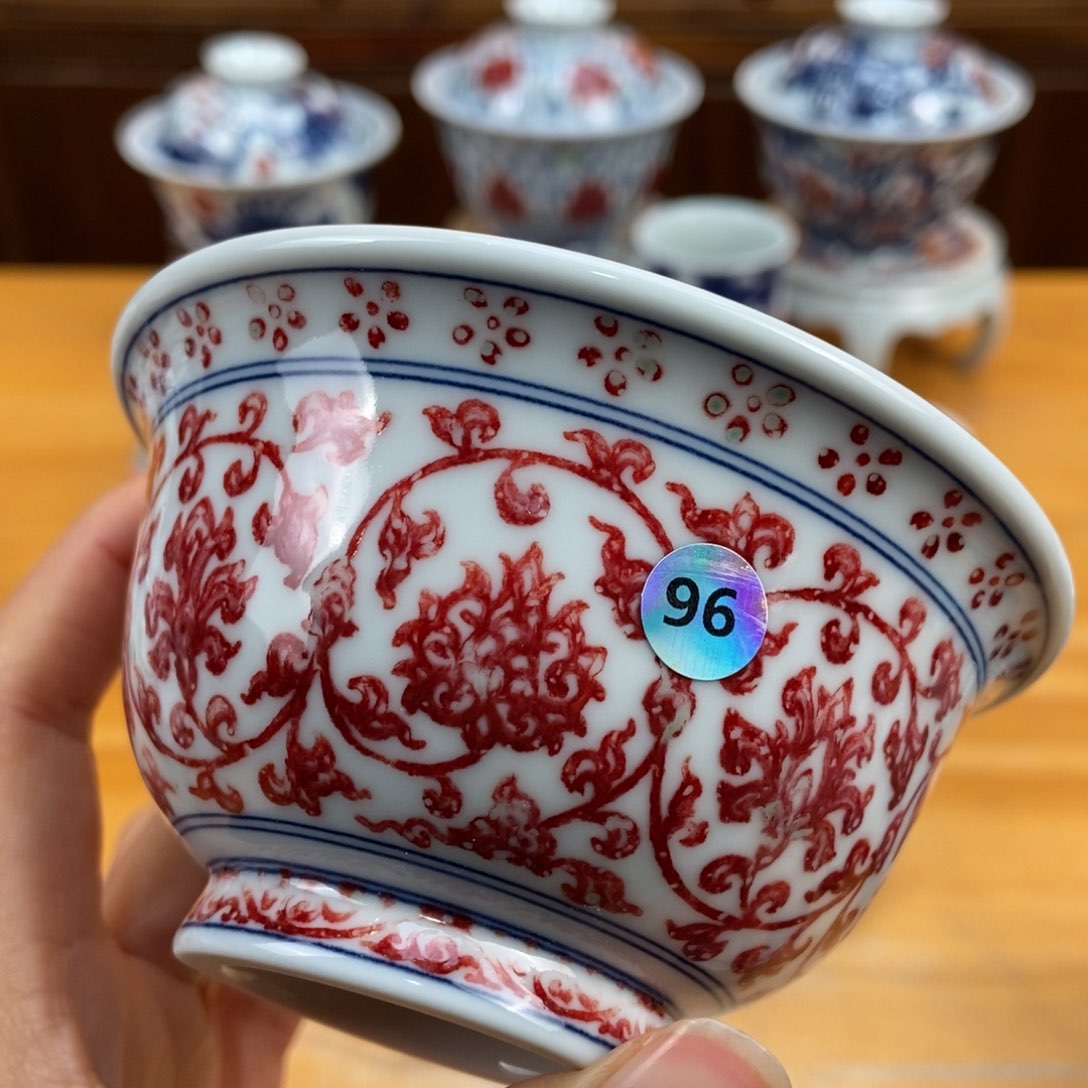 手绘现代茶具非古董