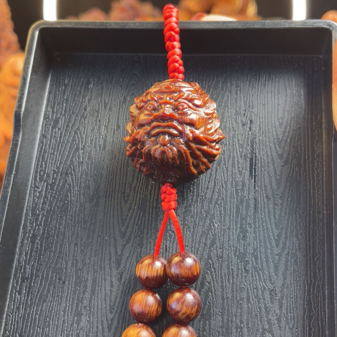 松木（琥珀木）其他钟馗吊坠