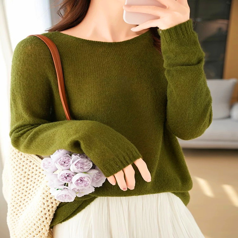 特价丝羊绒圆领打底衫货号MY8925