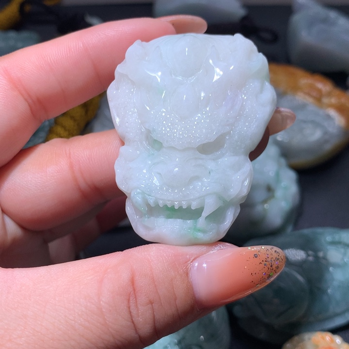 翡翠未镶嵌颈饰保真天然A货翡翠