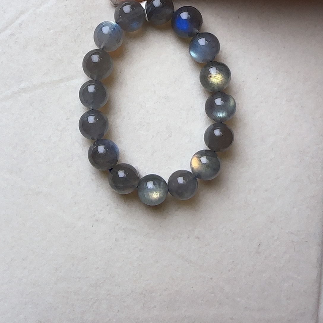 长石手链未镶嵌囖大气上档次