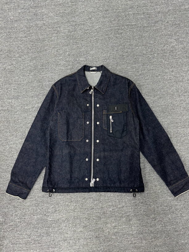 99新 DIOR/迪奥 sacai联名解构牛仔夹克外套/46码/99新