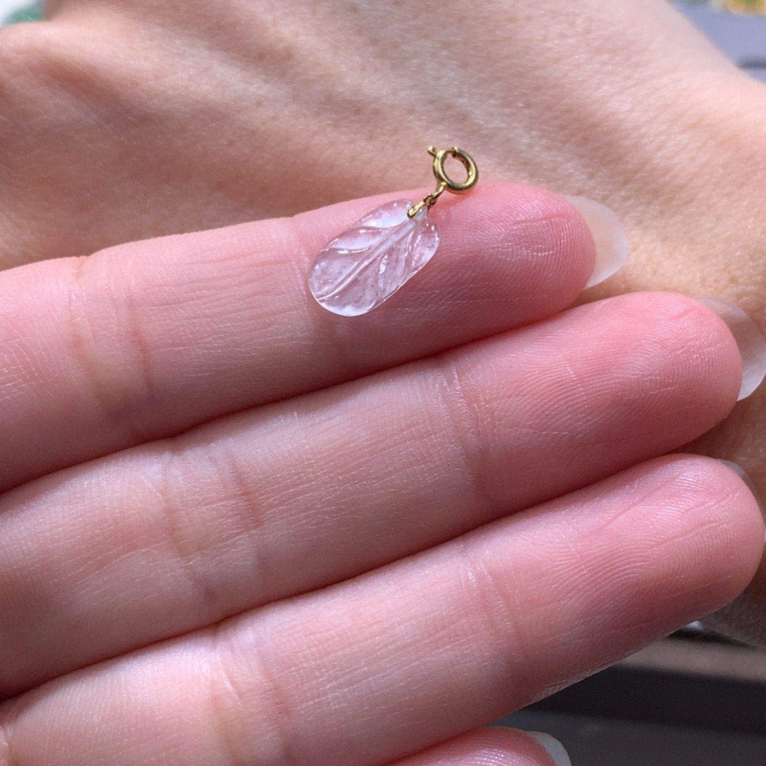 翡翠18K金镶嵌颈饰福利 介意不拍