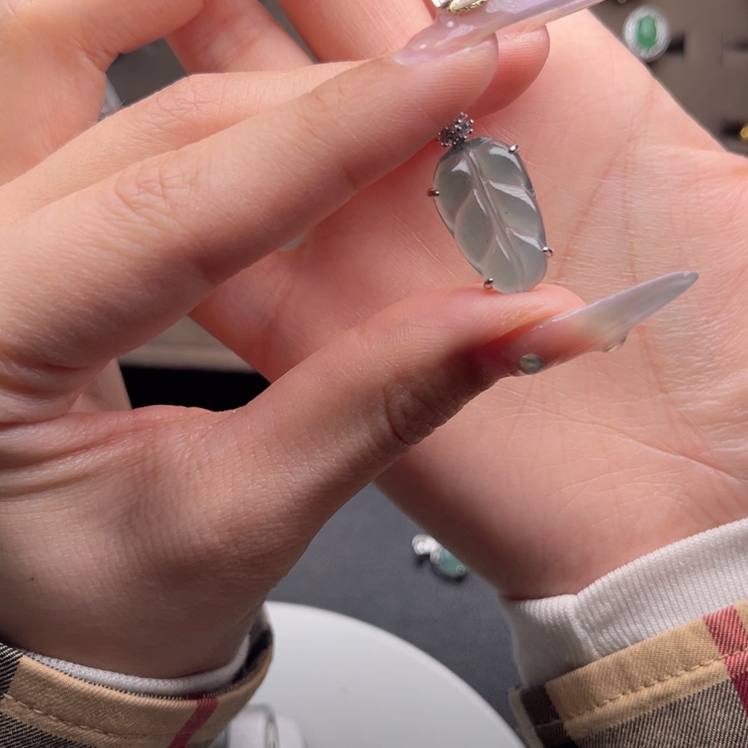 翡翠戒指银S925镶嵌658999