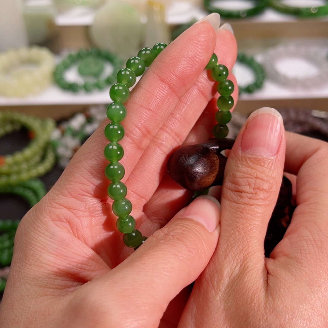 和田玉手链未镶嵌倩*儿