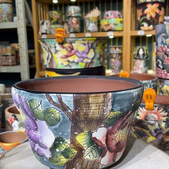 红陶景德镇艺术手绘作品