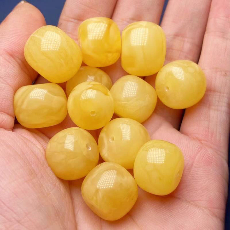 时尚DIY配饰满腊黄色老型12㎜多样性发其一