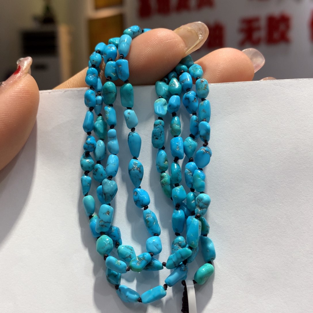 绿松石长链未镶嵌