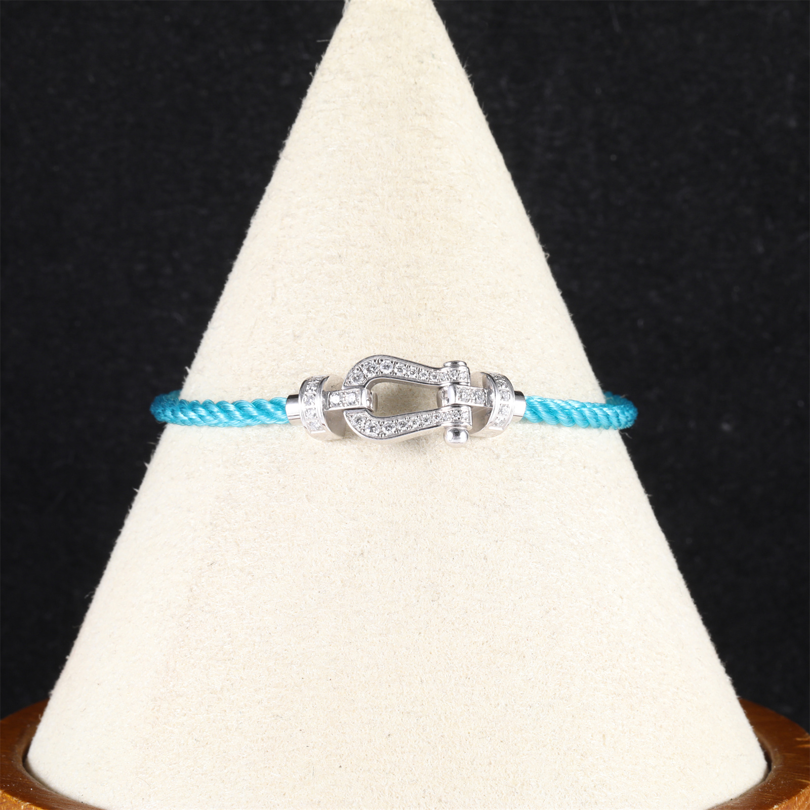 99新 FRED/斐登 小花Jerry P205639330 Force 10 马蹄扣 手绳 