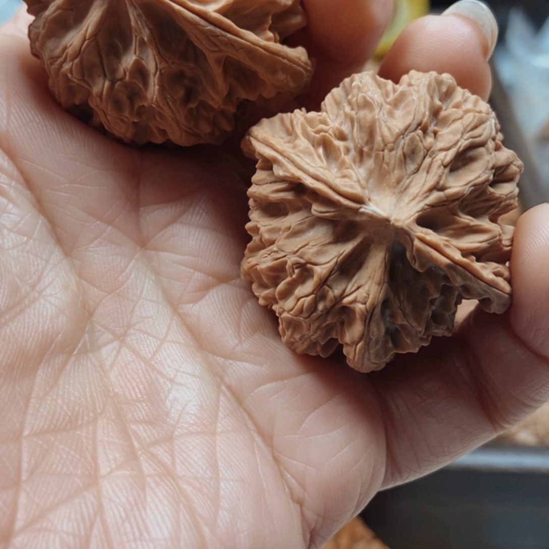 浅***蓝手串文玩核桃苹果园