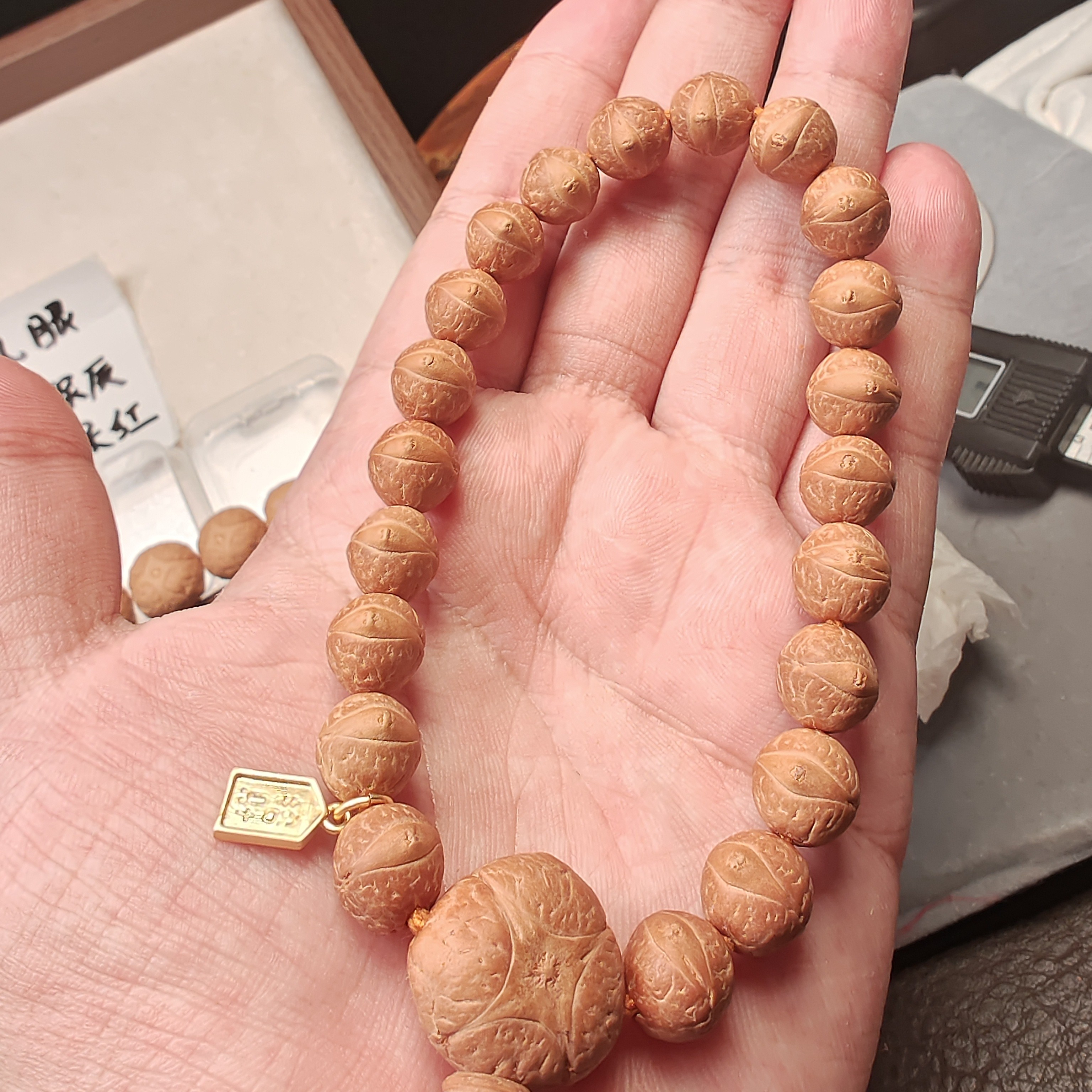 非金属木质手链 10.1-10.4丹凤眼油皮尼泊尔凤眼