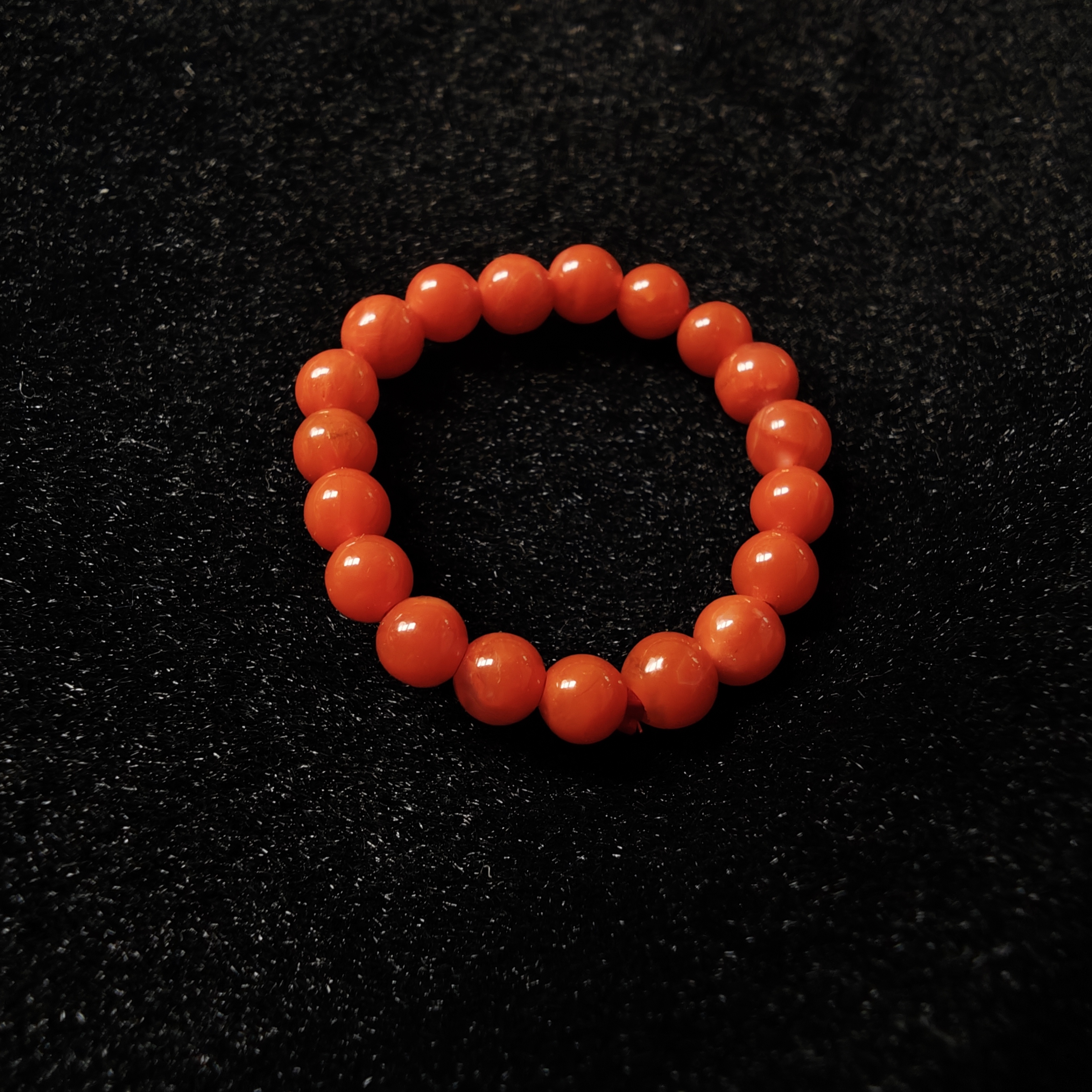 3mm天然保山南红纯色柿子锦红高品质戒指戒圈-多样性发货一件