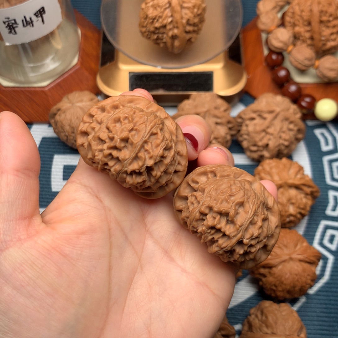 蓑***翁把件文玩核桃宫灯43