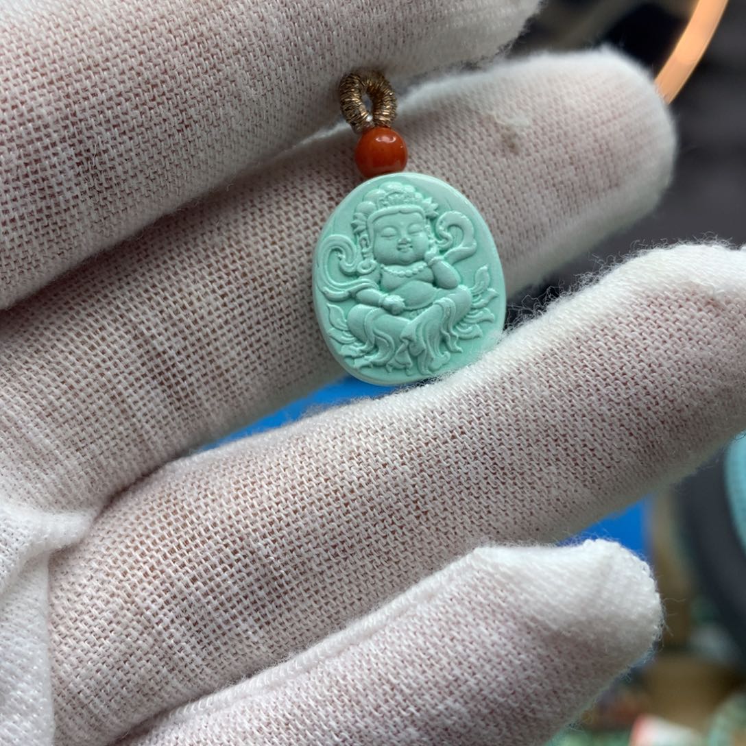 绿松石挂件未镶嵌