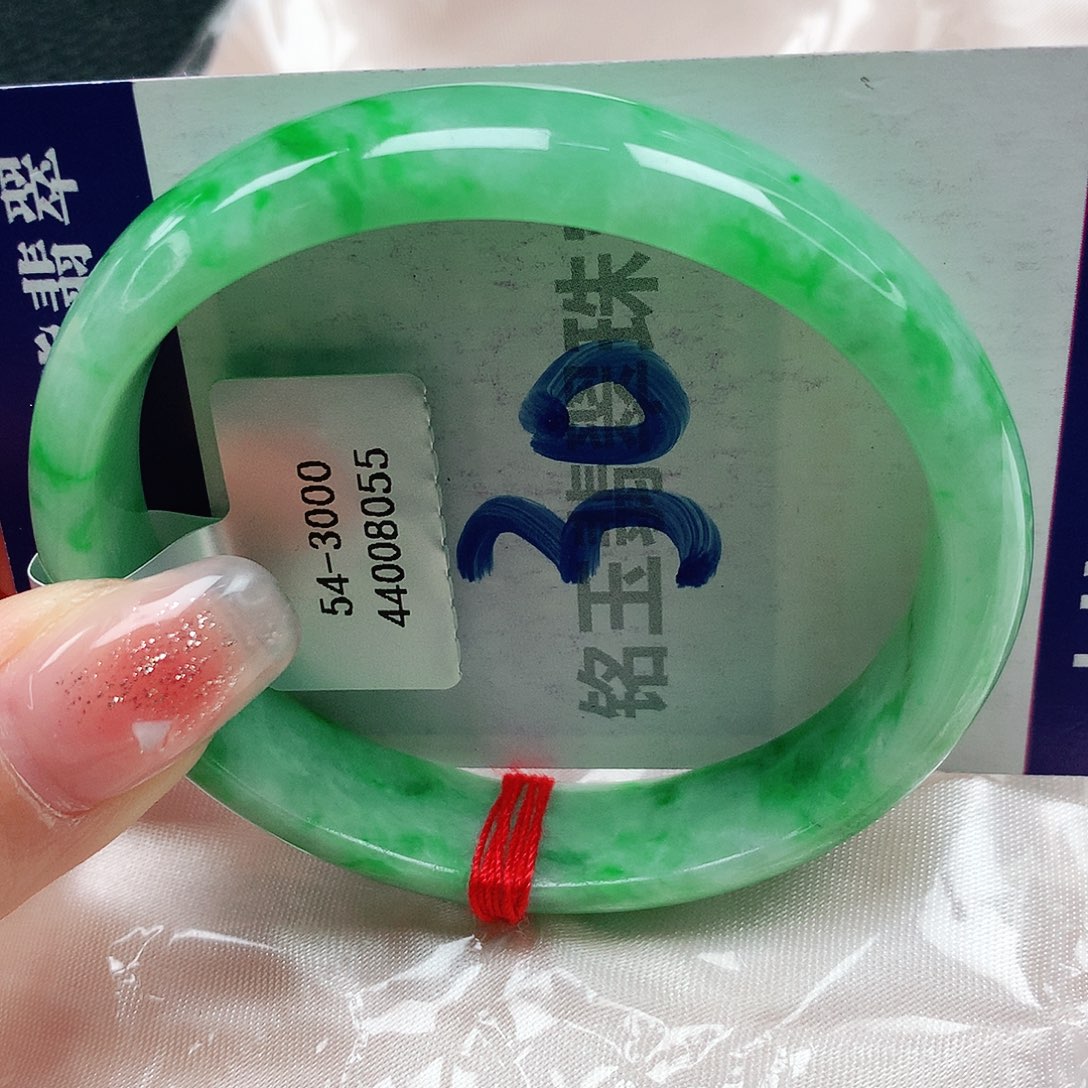 翡翠手镯未镶嵌缅甸天然a货翡翠54贵妃