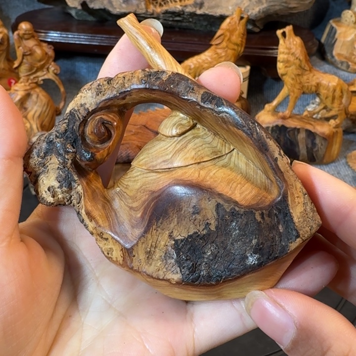 崖柏摆件手把件等