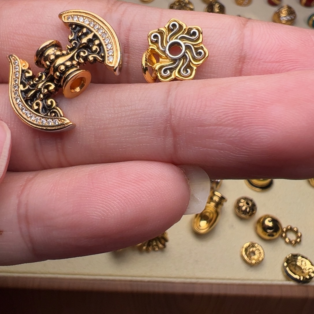 夏***冰铜铁合金类约到加双生花侧挂