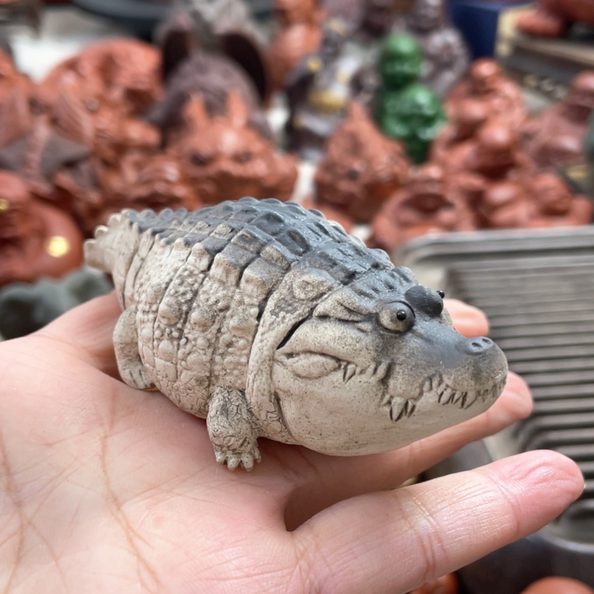 【闪购商品】紫砂茶宠紫砂鳄鱼