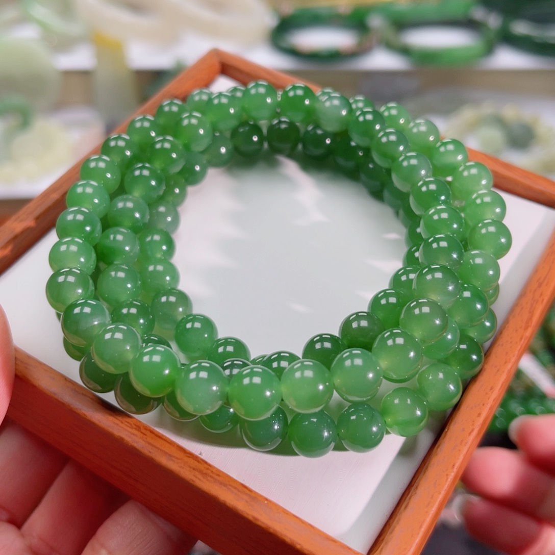 和田玉（碧玉）项链未镶嵌