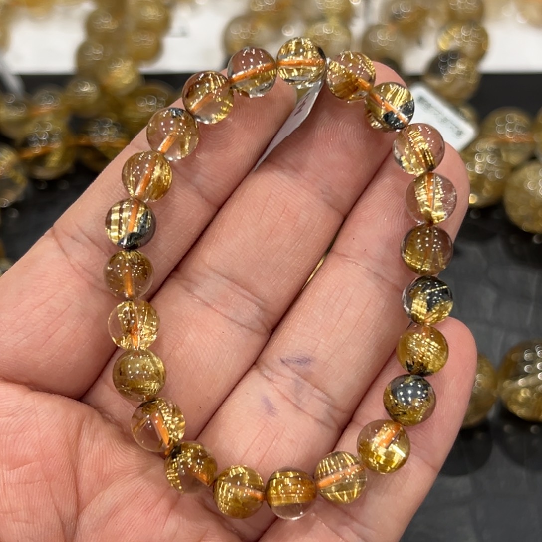 水晶未镶嵌手链aaa0168钛晶