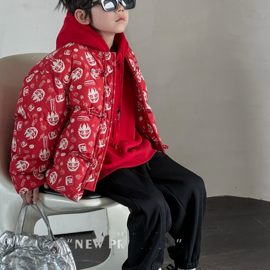 13879高端潮流时尚百搭休闲童装时尚鸭外套A17-4边