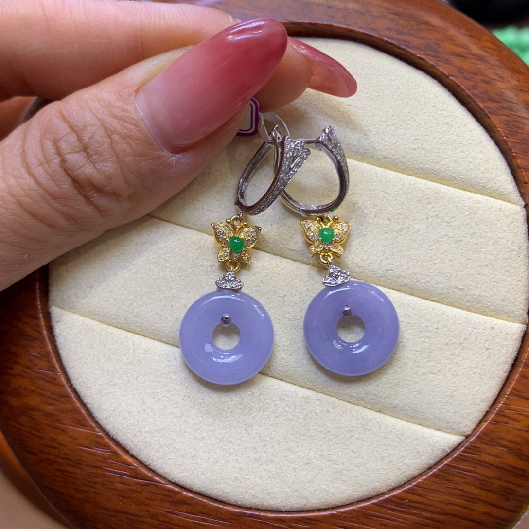 【闪购商品】翡翠18K金镶嵌颈饰刘*美翡翠